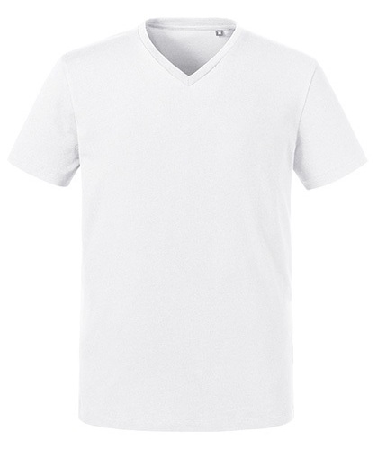 Russell Men's Pure Organic V-Neck Tee