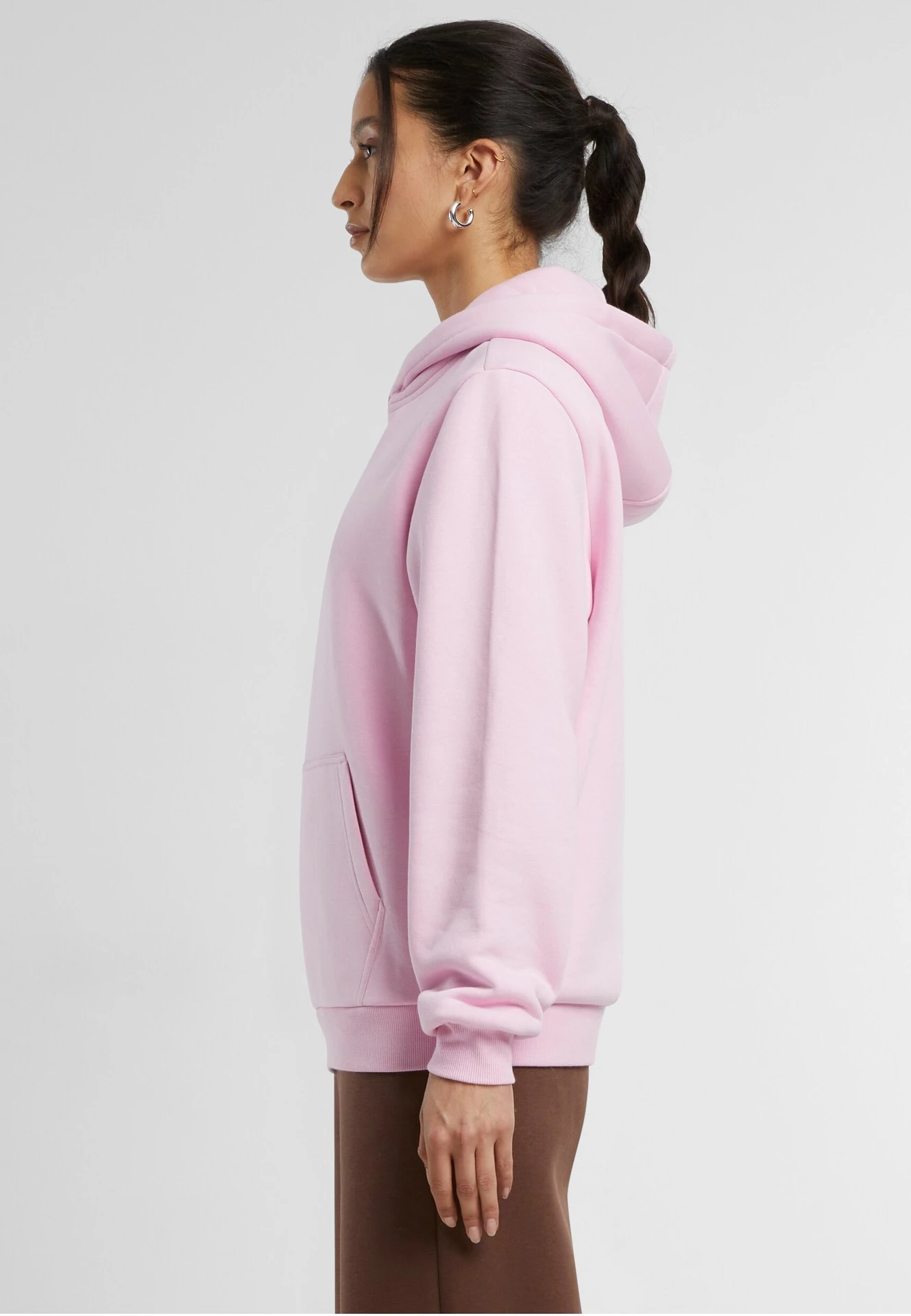 Build Your Brand Ladies Fluffy Hoody