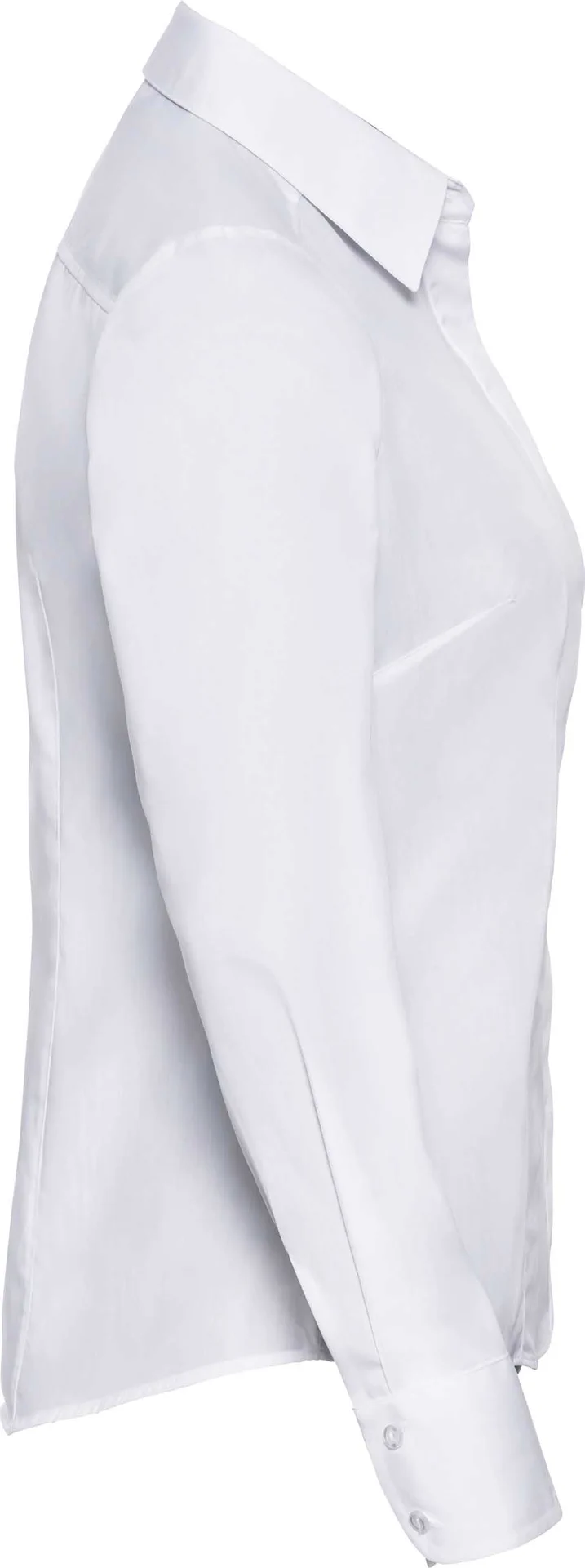 Russell Ladies Long Sleeve Polycotton Easy Care Fitted Poplin Shirt