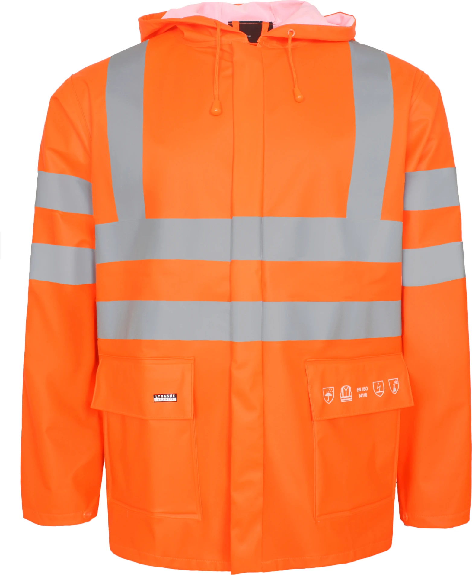 Lyngsøe FR-LR55 Damen Flammhemmende Hi-Vis Regenjacke