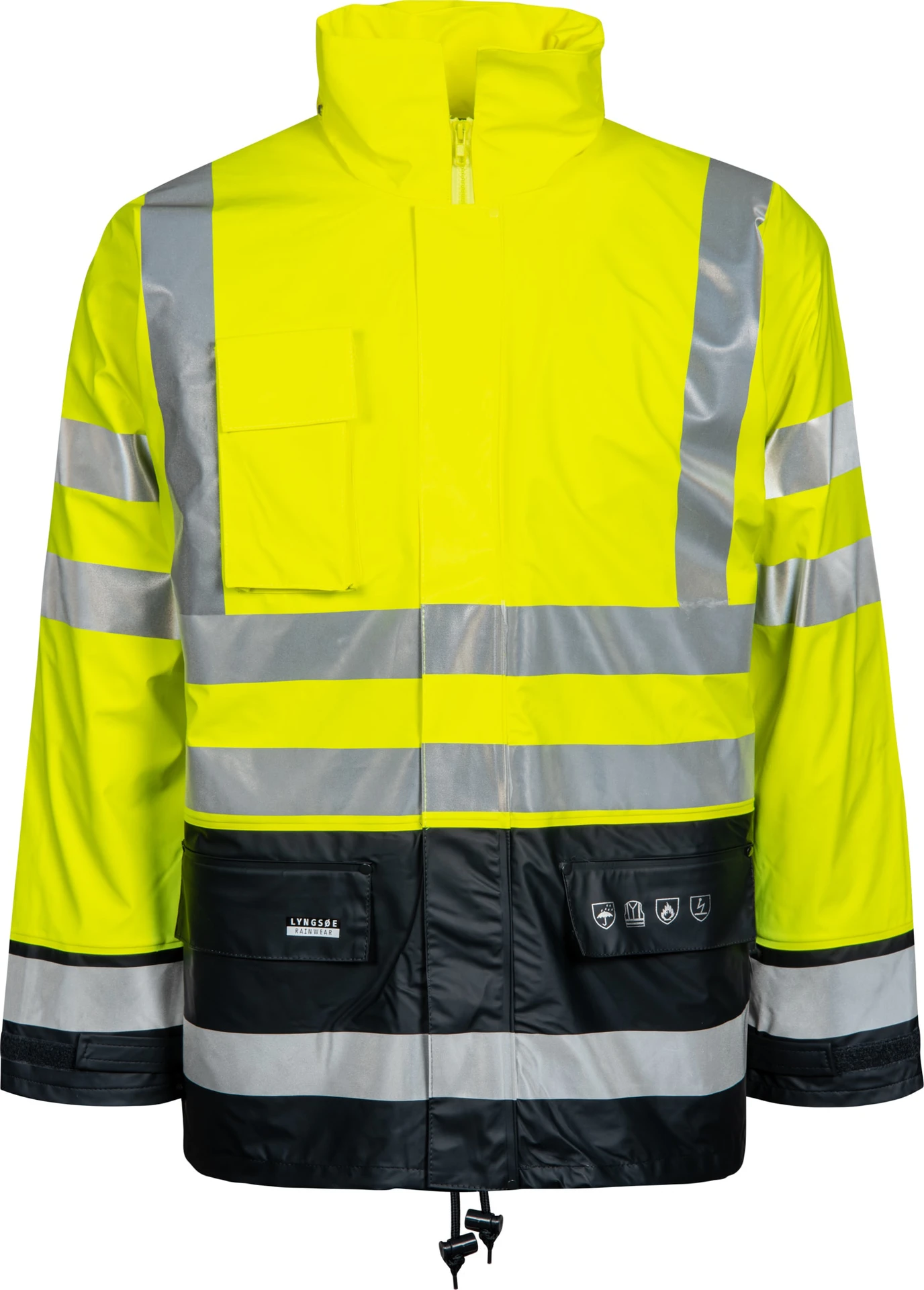Lyngsøe FR-LR32 Flammhemmende Hi-Vis Winterjacke mit herausnehmbarem Steppfutter