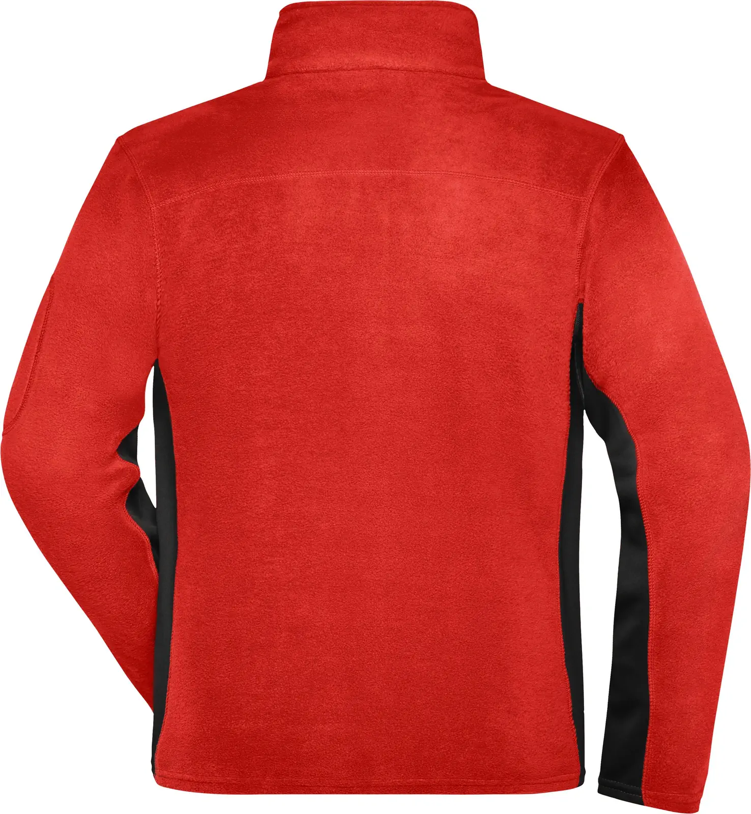 jn842-mens-workwear-fleece-jacket-red-black-back-5 James & Nicholson Men's Workwear Fleece Jacket -Strong-