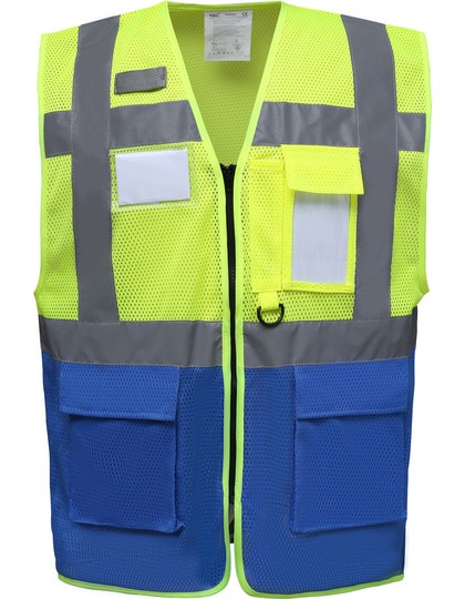 hi-vis yellow/royal blue