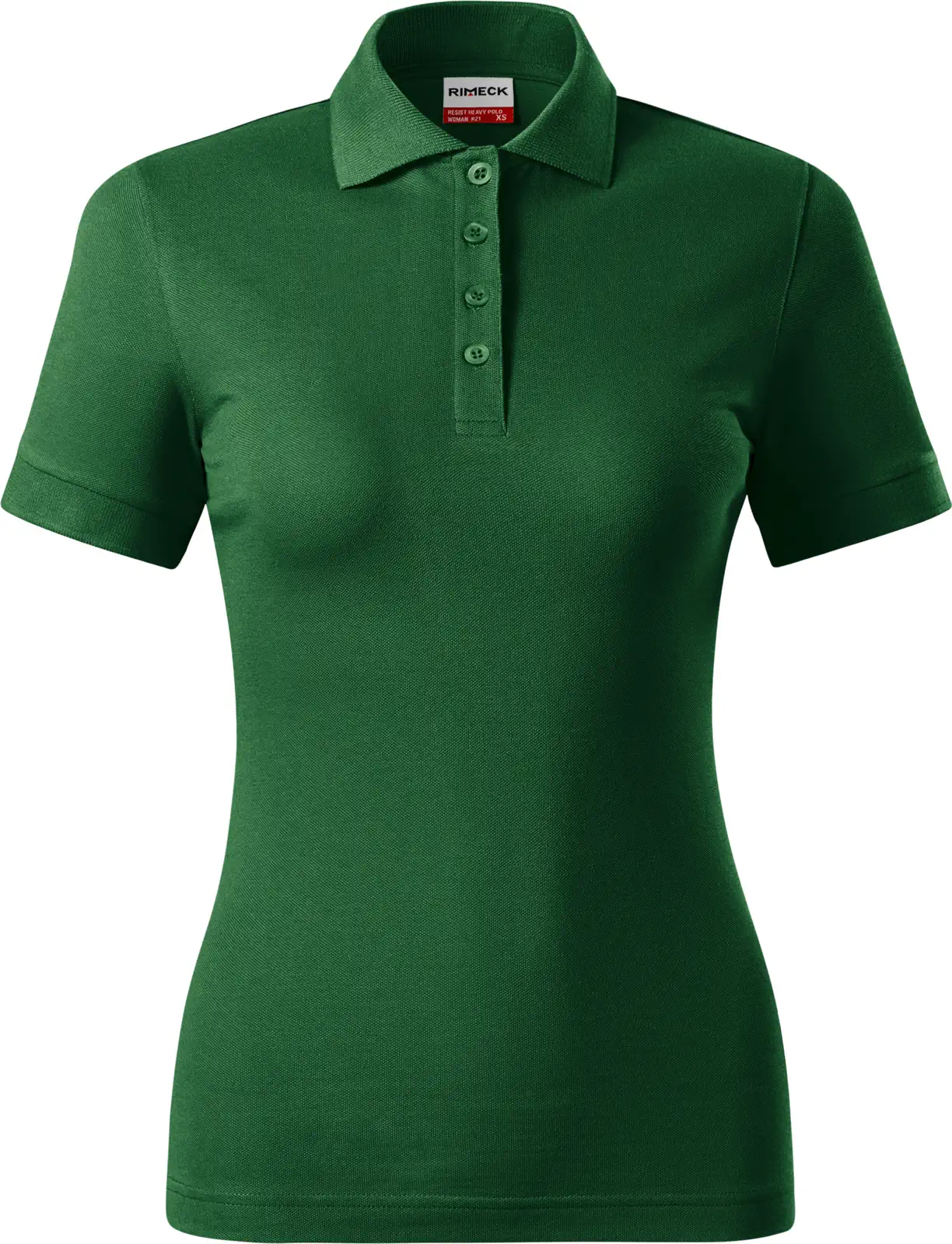 rimeck-r21-polohemd-damen-resist-heavy-polo-flaschengruen-front-2 RIMECK Polohemd Damen Resist Heavy Polo R21