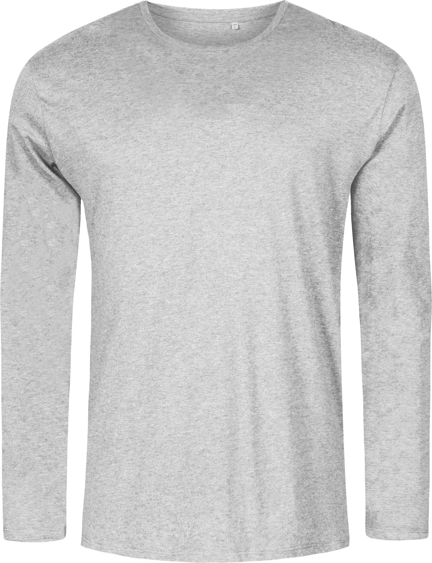 promodoro-1465-mens-roundneck-t-shirt-long-sleeve-heathergrey-front-3 Promodoro X.O Men´s Roundneck T-Shirt Long Sleeve