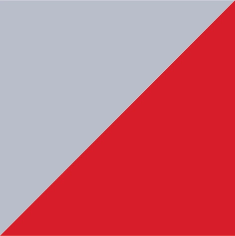 heather grey/fire red
