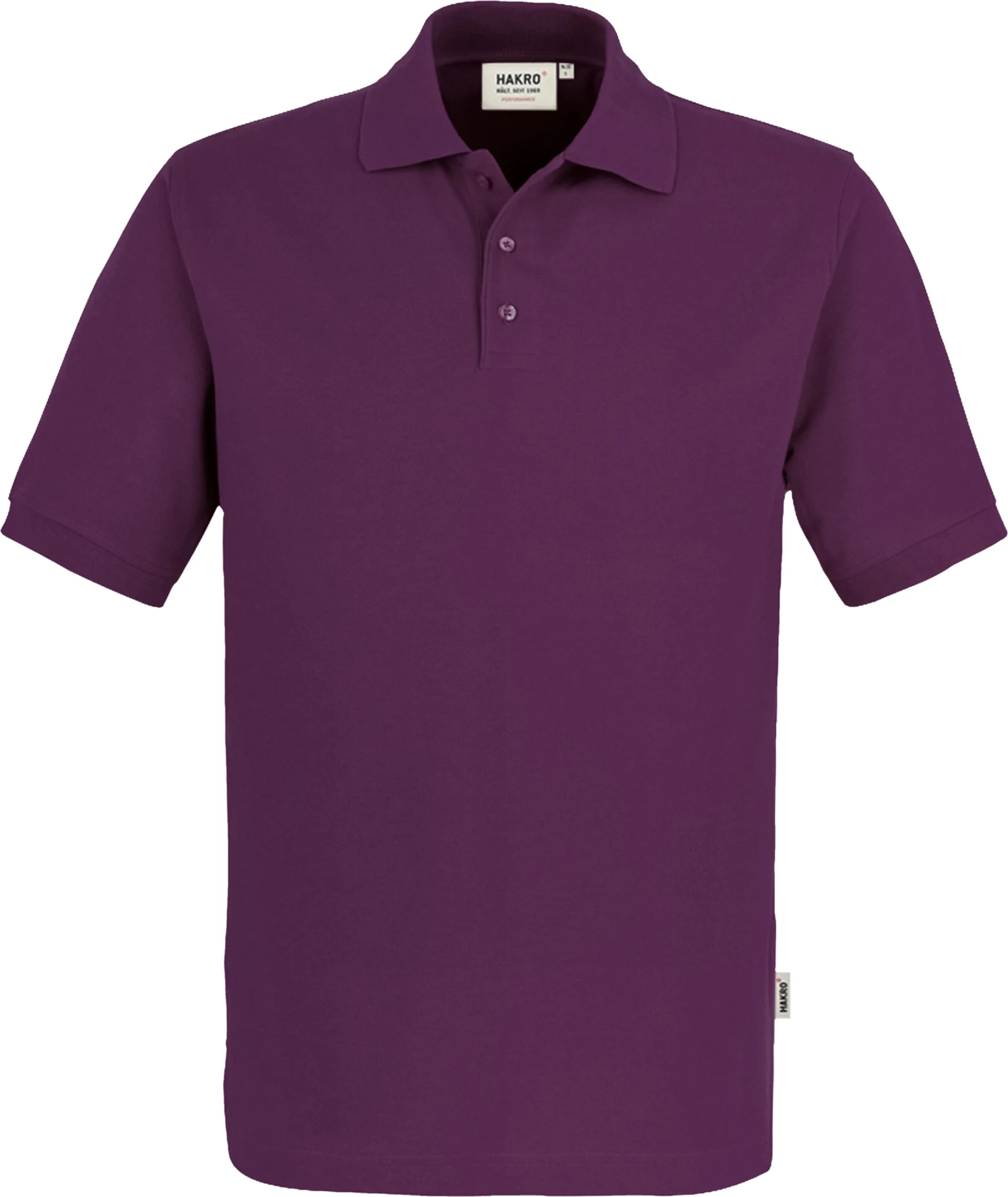 hakro-816-poloshirt-mikralinar-aubergine-front-1 HAKRO Poloshirt 816 Mikralinar®