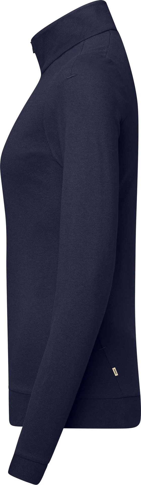 HAKRO Damen Zip-Longsleeve 335 Piqué MIKRALINAR® ECO