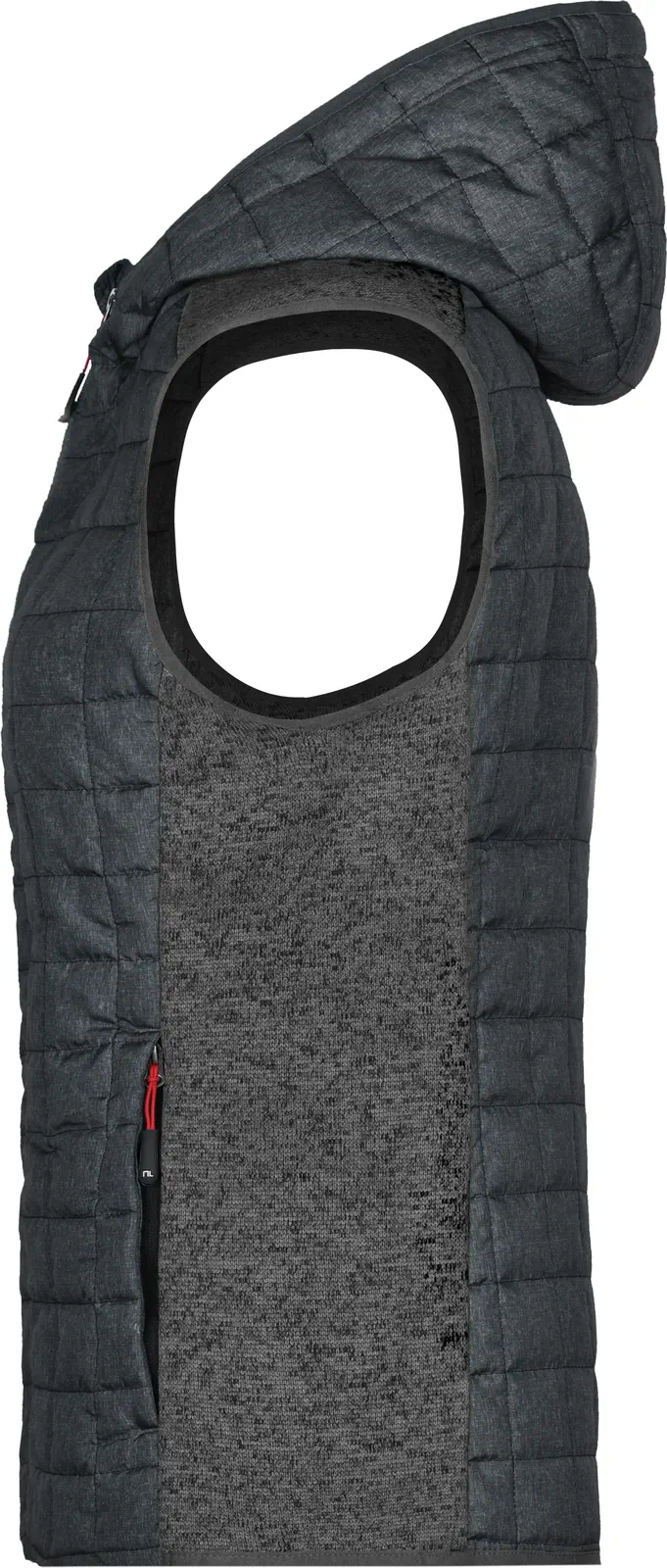 James & Nicholson Ladies Knitted Hybrid Vest