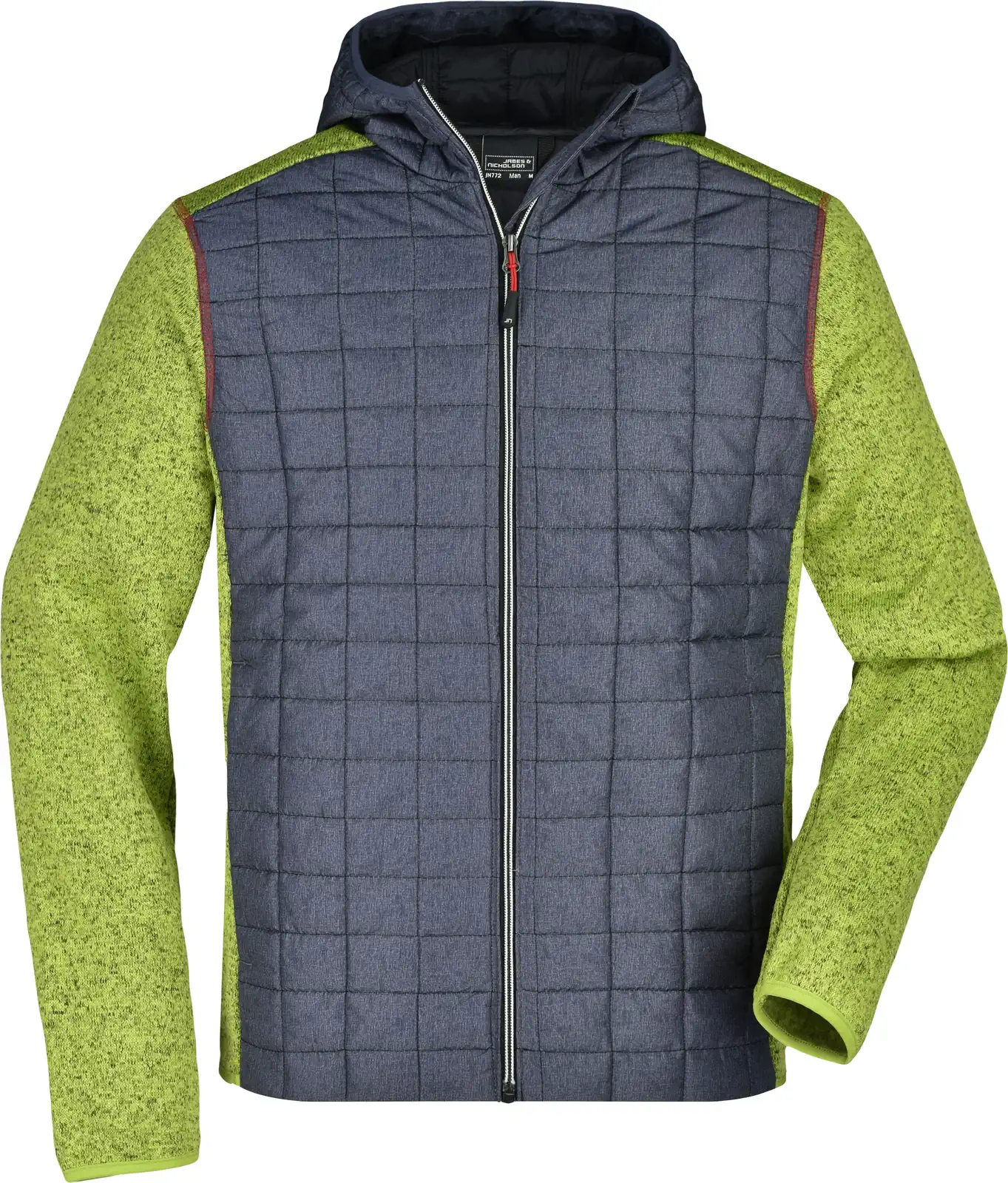 James & Nicholson Men's Knitted Hybrid Jacket
