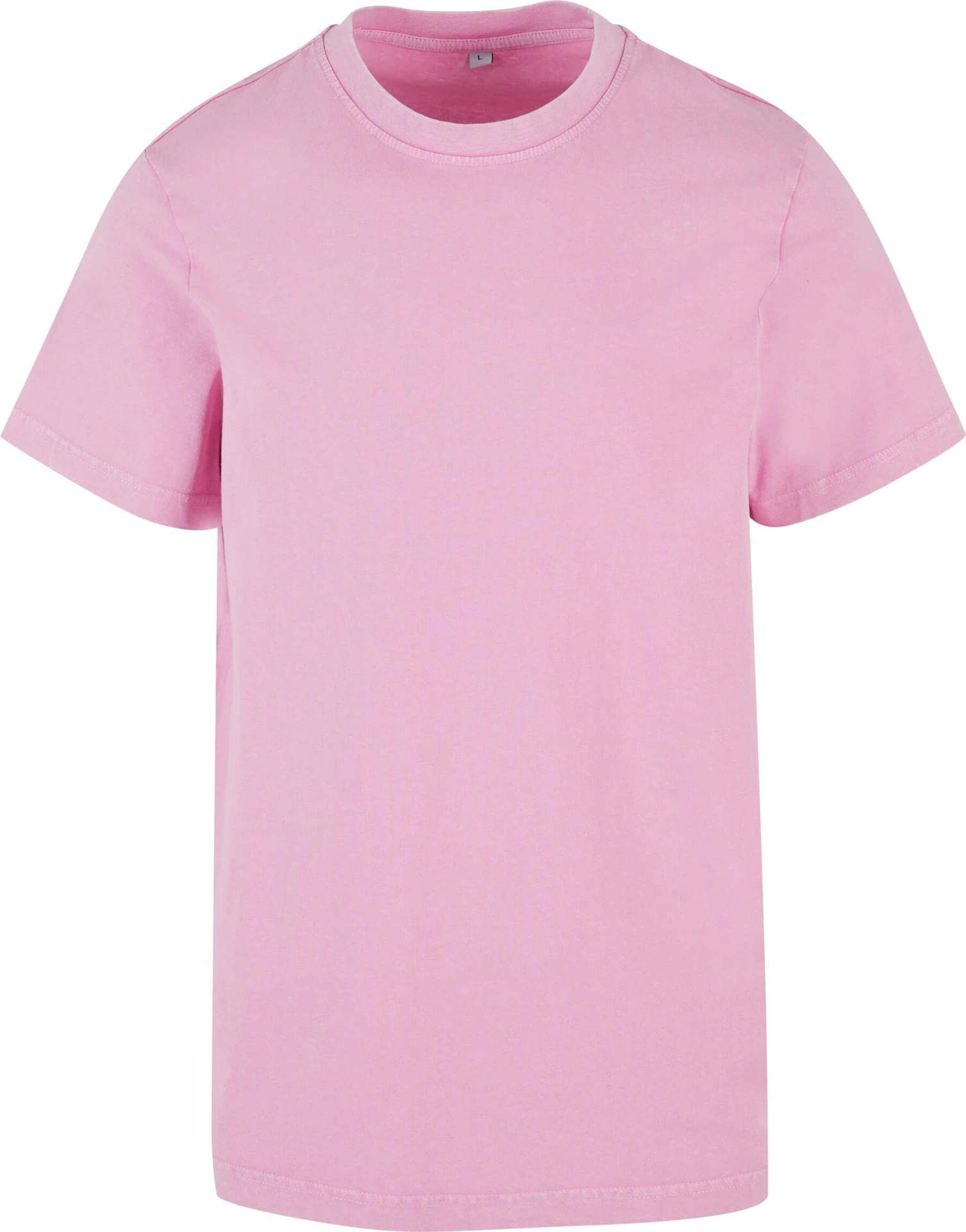 BYB-BY190-acid-washed-round-neck-t-shirt-softpink-front-4 Build Your Brand Acid Washed Round Neck Tee