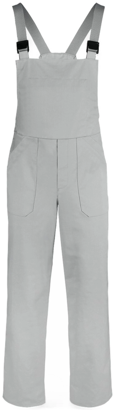 leiber-12-731-latzhose-hellgrau-front-3 Leiber Unisex-Latzhose 12/731