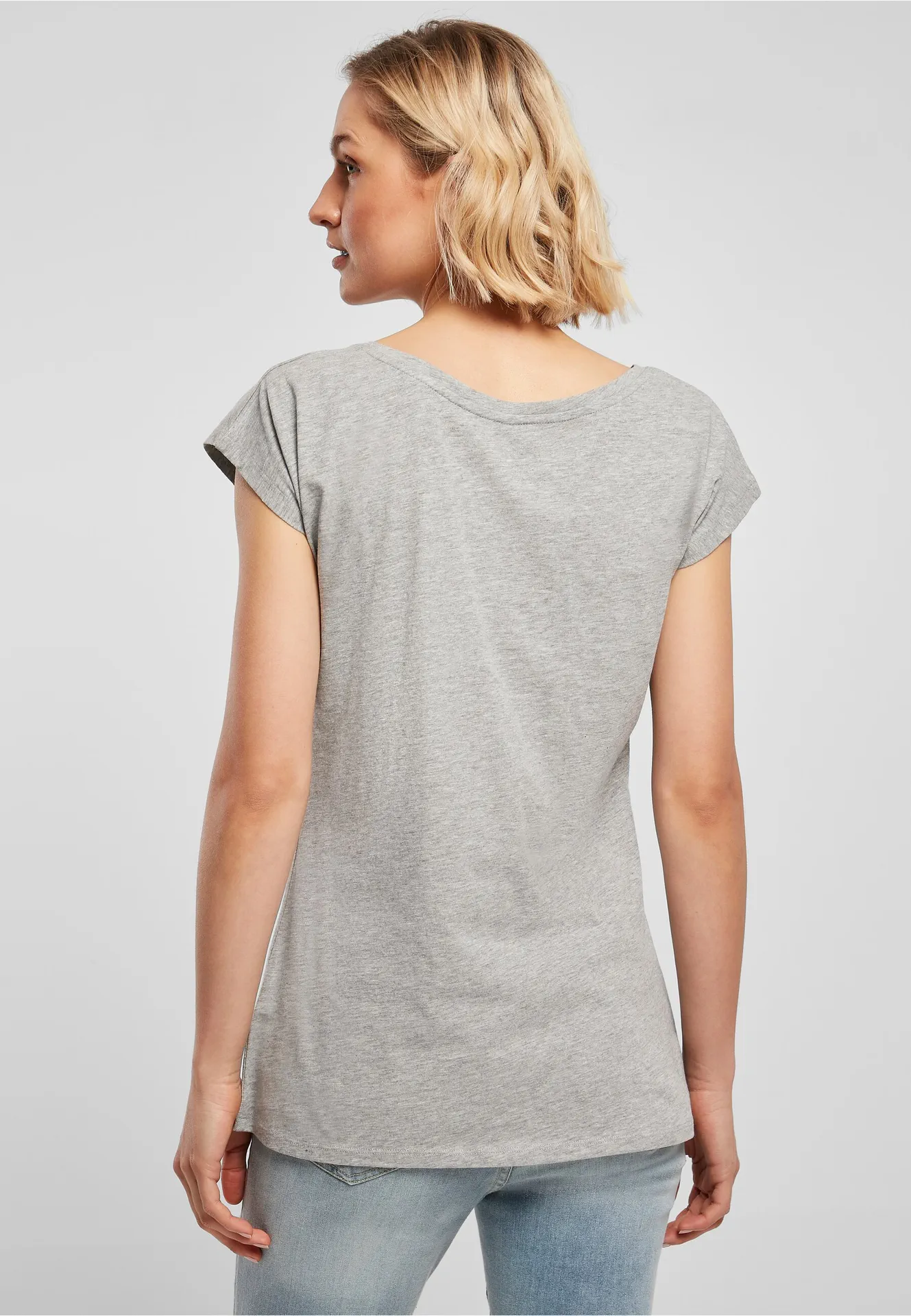 Build Your Brand Ladies Wide Neck Tee