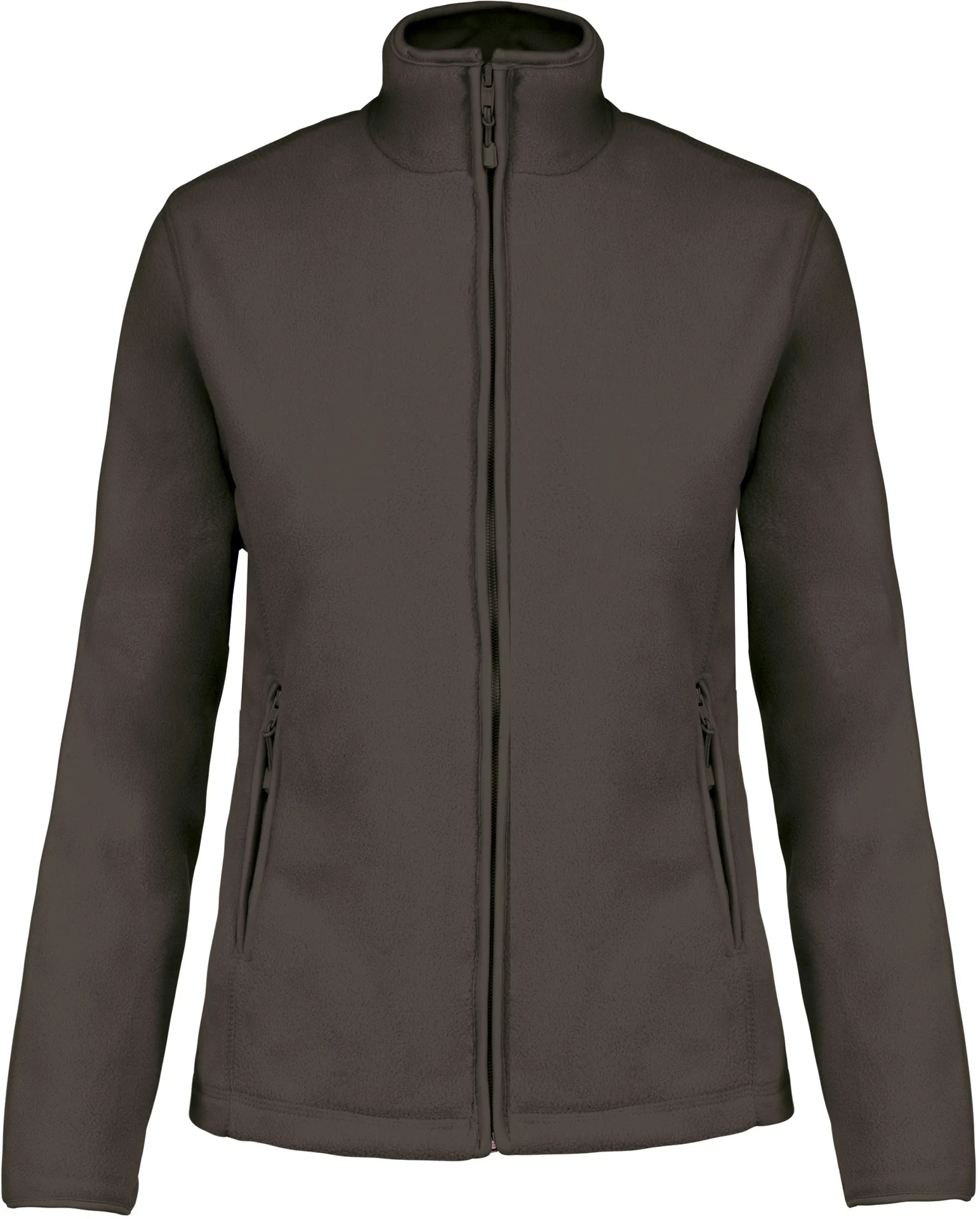 kariban-K907-damen-microfleece-jacke-maureen-greenolive-front-3 Kariban Damen Fleece Jacke "Maureen"