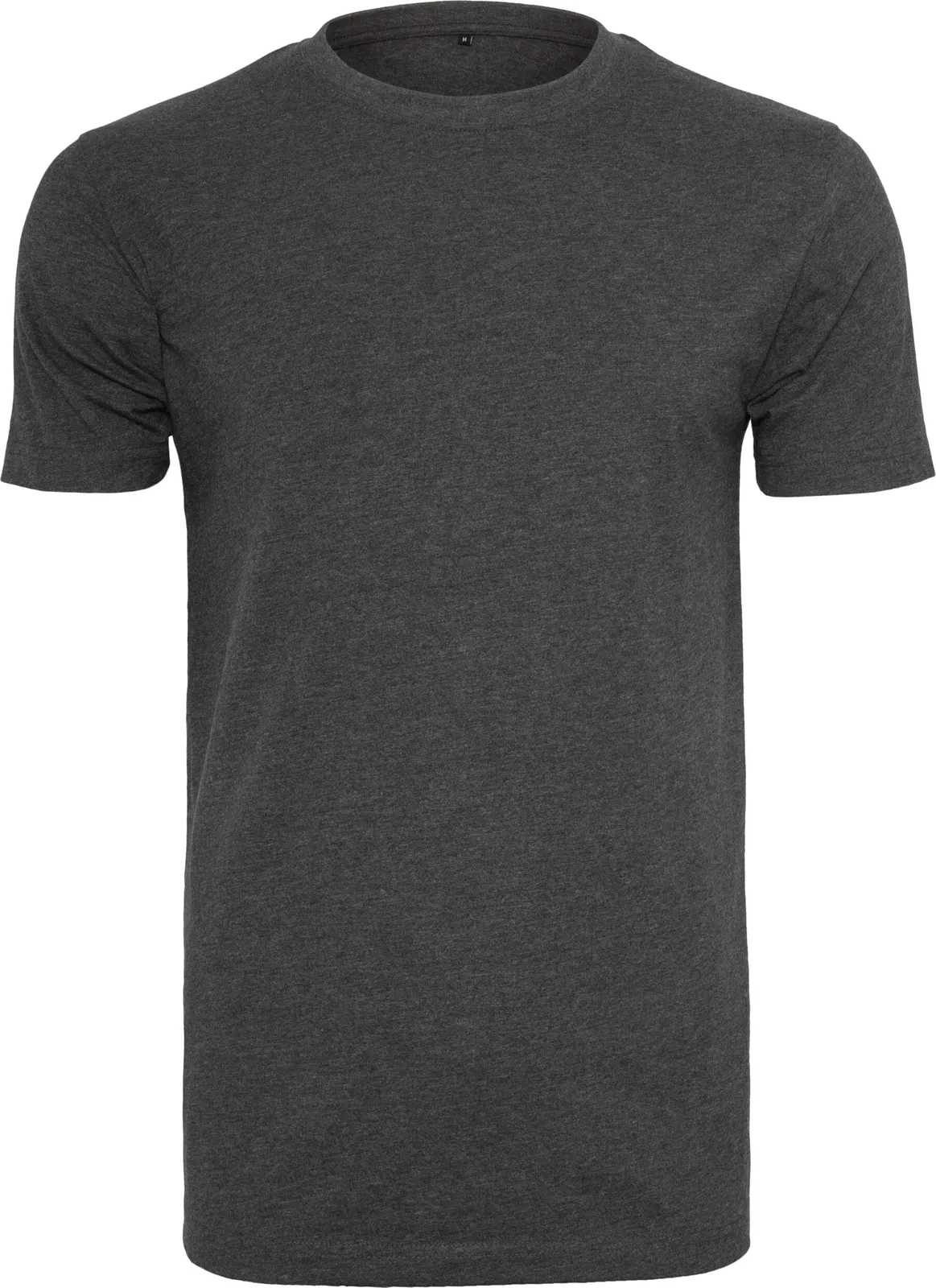 BYB-BY004-t-shirt-round-neck-charcoalmelange-front-4 Build Your Brand T-Shirt Round Neck