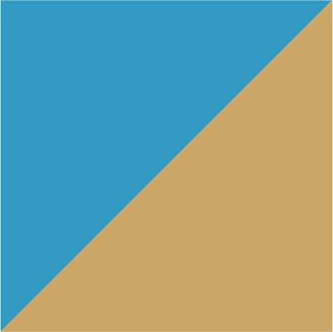 ocean blue/ivory
