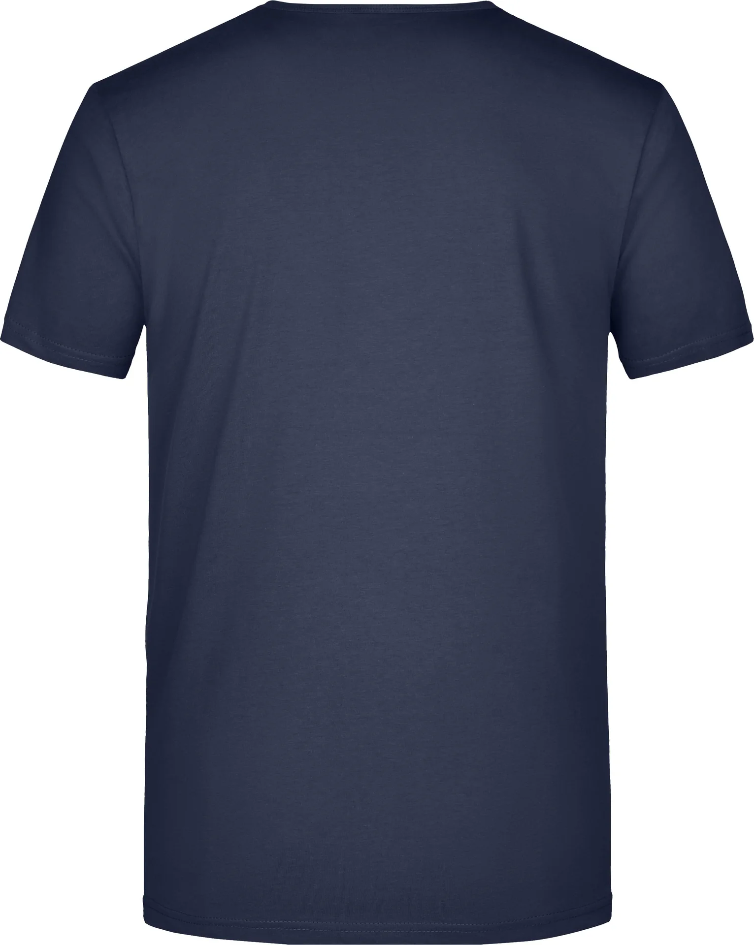 jn912-mens-slim-fit-v-t-shirt-navy-back-5 James & Nicholson Men's Slim Fit V-T