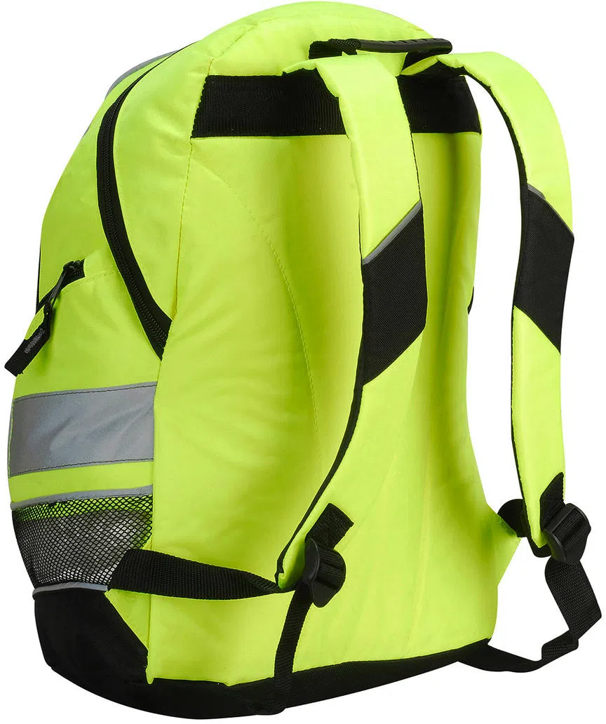 yoko-sh8001-hi-vis-london-backpack-hi-vis-yellow-detail-4 YOKO High Visibility London Rucksack