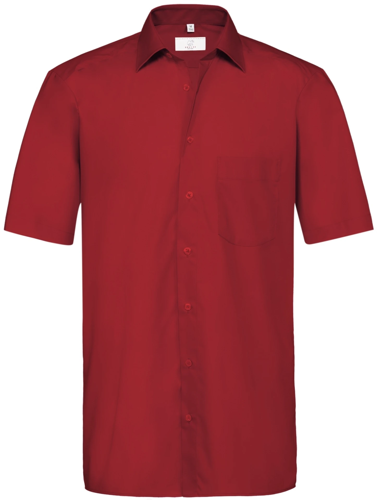 greiff-6666-herren-hemd-12-rf-basic_1120_rot-front-2 GREIFF Herren Hemd kurzarm BASIC Regular Fit