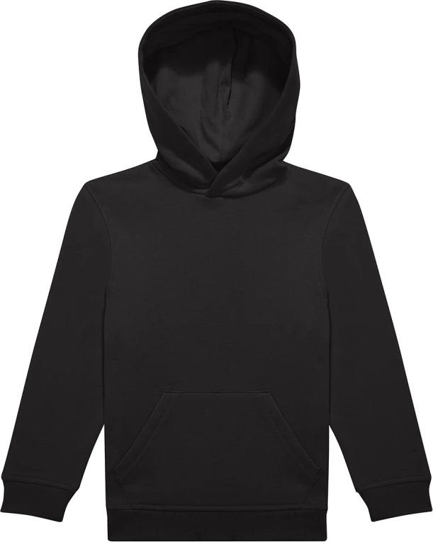 bc-wk002-id.333-hoodie-sweatshirt-kids-black-front-3 B&C Kids ID.333 Hoodie