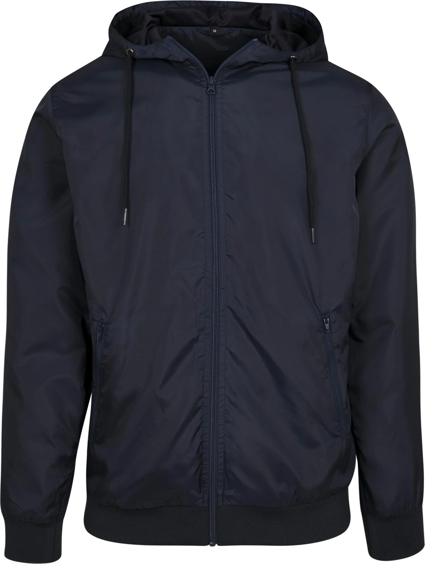 BYB-BY016-windrunner-jacket-navy-navy-front-4 Build Your Brand Windrunner Jacket