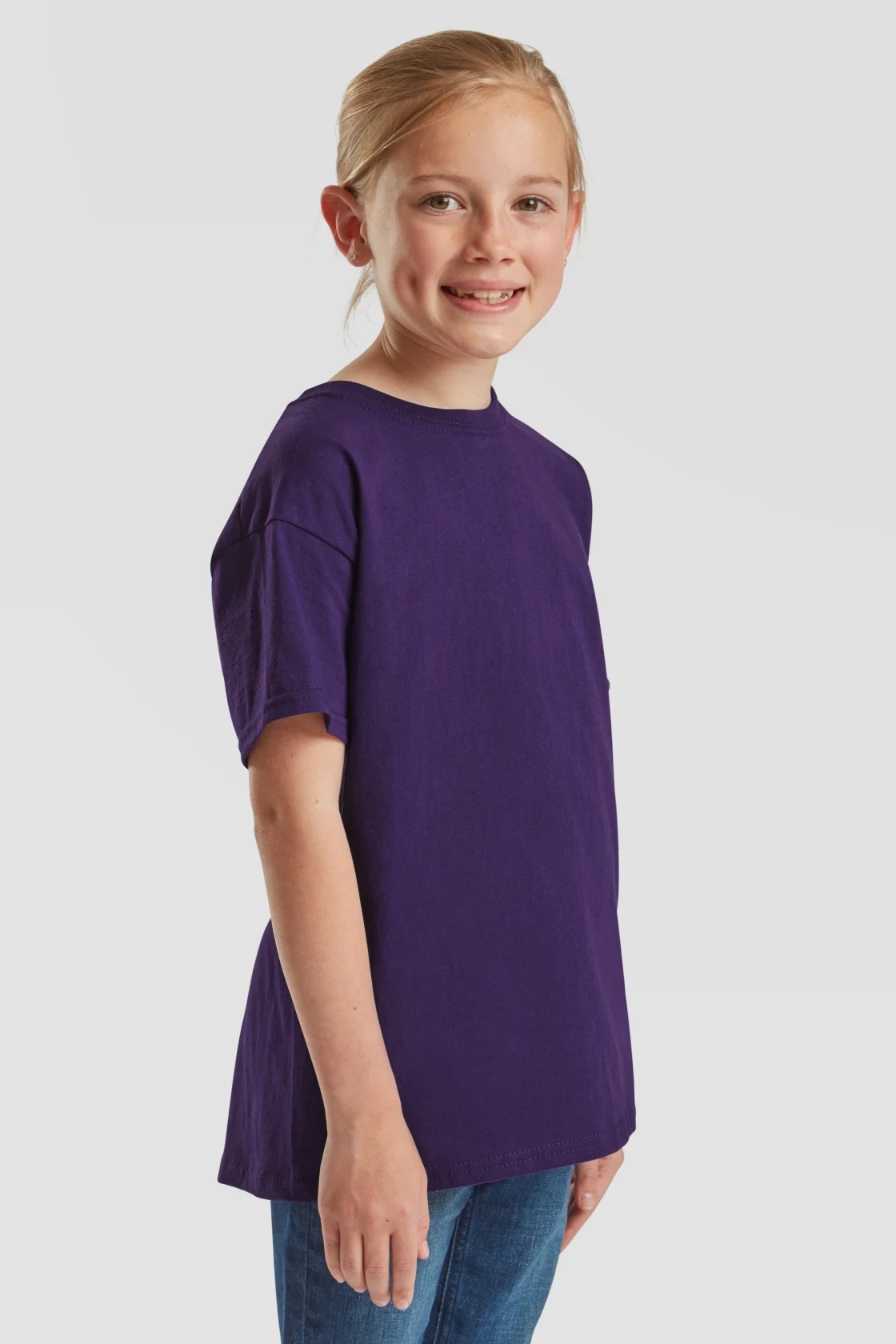 fruit-of-the-loom-61-033-0-kids-valueweight-t-shirt-purple-model-1 F.O.L. Kids Valueweight T