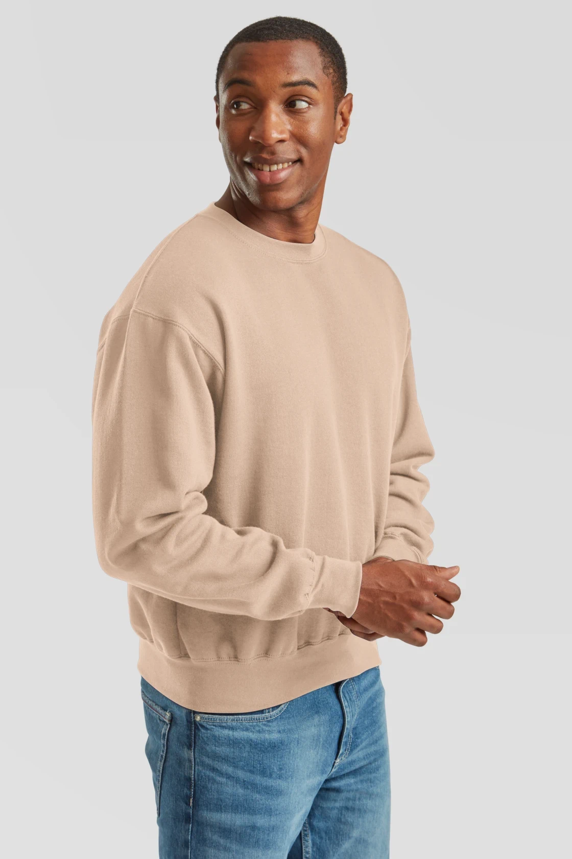 fruit-of-the-loom-62-276-0-supercotton-sweatshirt-desertsand-model-1 F.O.L Supercotton™ Sweat