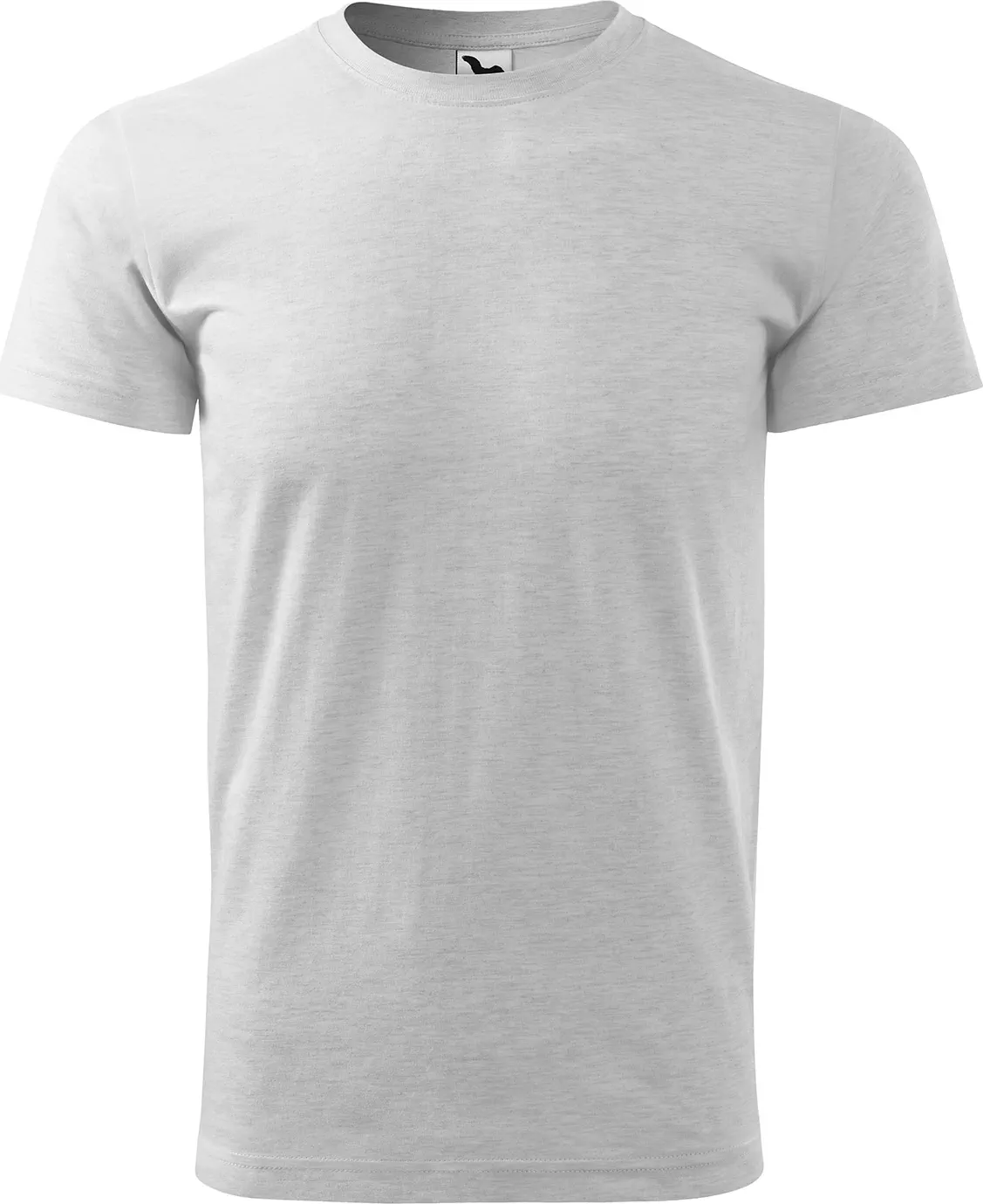 malfini-129-basic-t-shirt-herren-hellgrau-meliert-front-2 MALFINI T-Shirt Basic 129