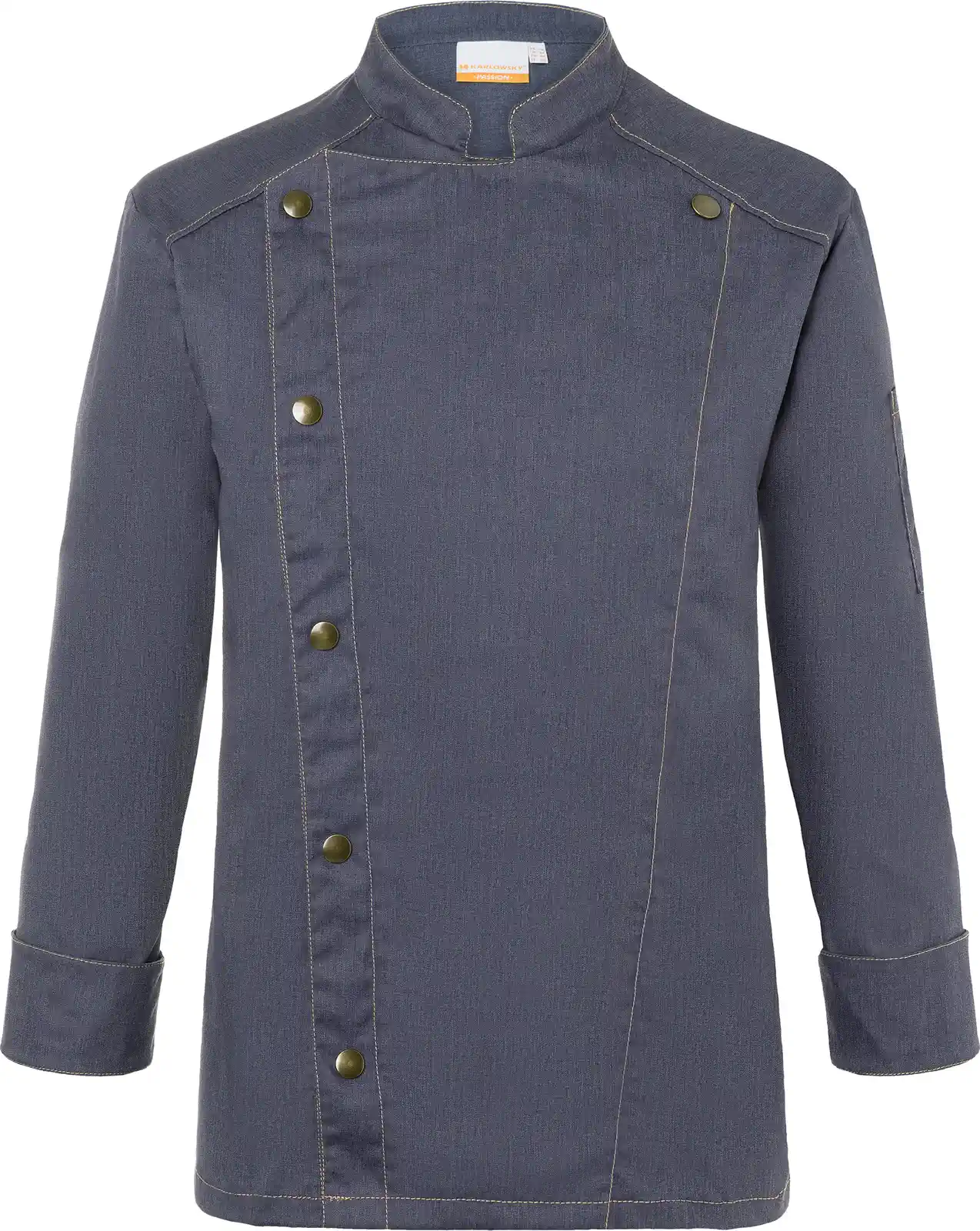 karlowsky-jm24-kochjacke-jeans-style-vintageblack-front-3 KARLOWSKY Kochjacke Jeans-Style