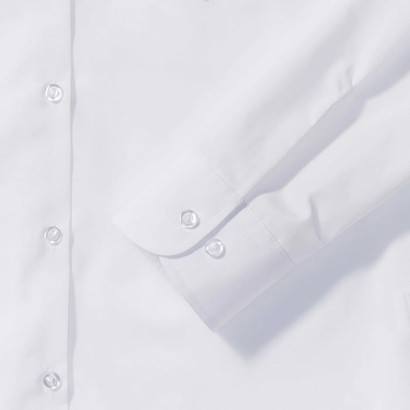 Russell Ladies Long Sleeve Polycotton Easy Care Poplin Shirt