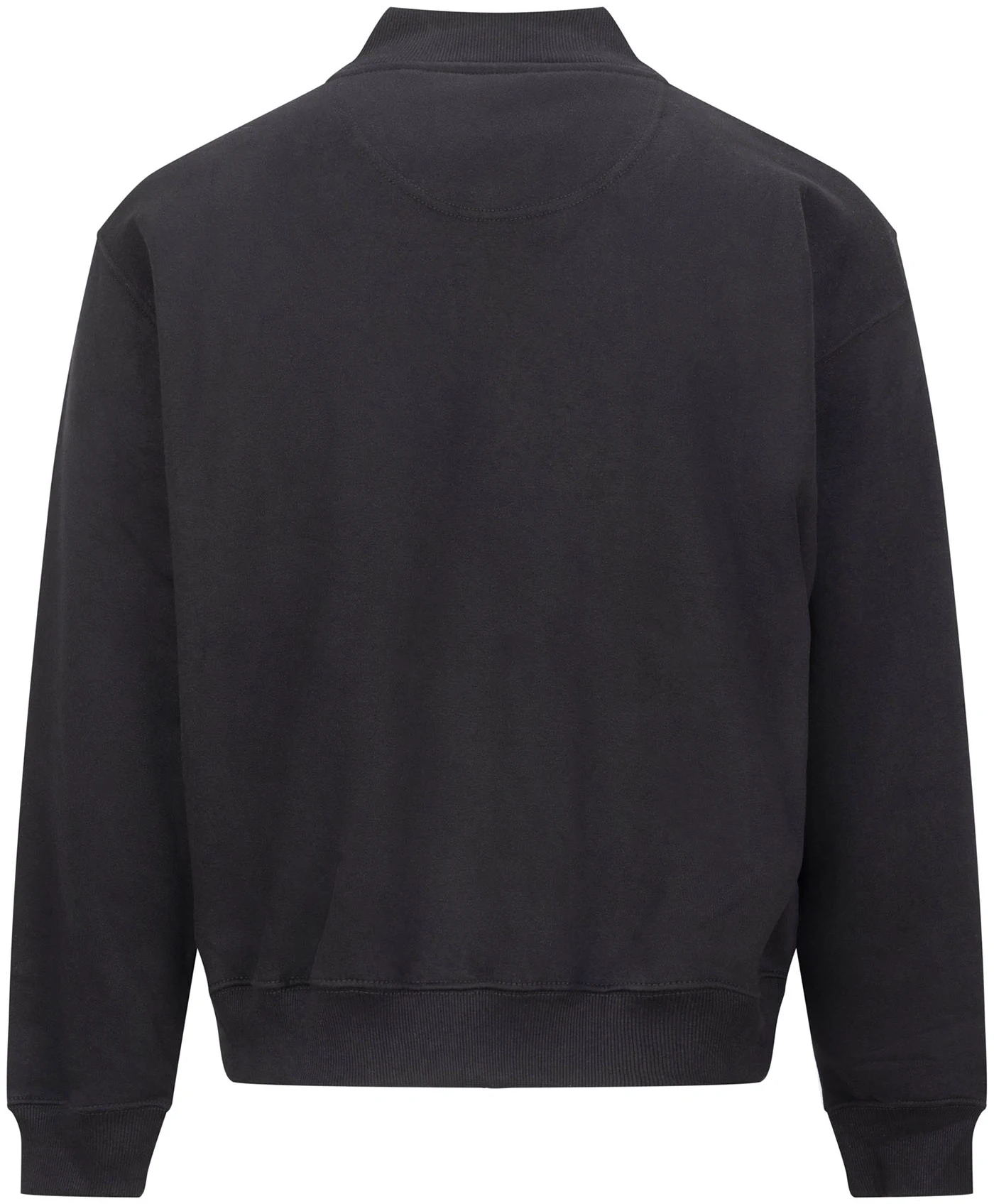 justhoods-jh124-signature-heavyweight-bomber-sweatshirt-deepblack-back-3 Just Hoods Signature Heavyweight Bomber Sweat