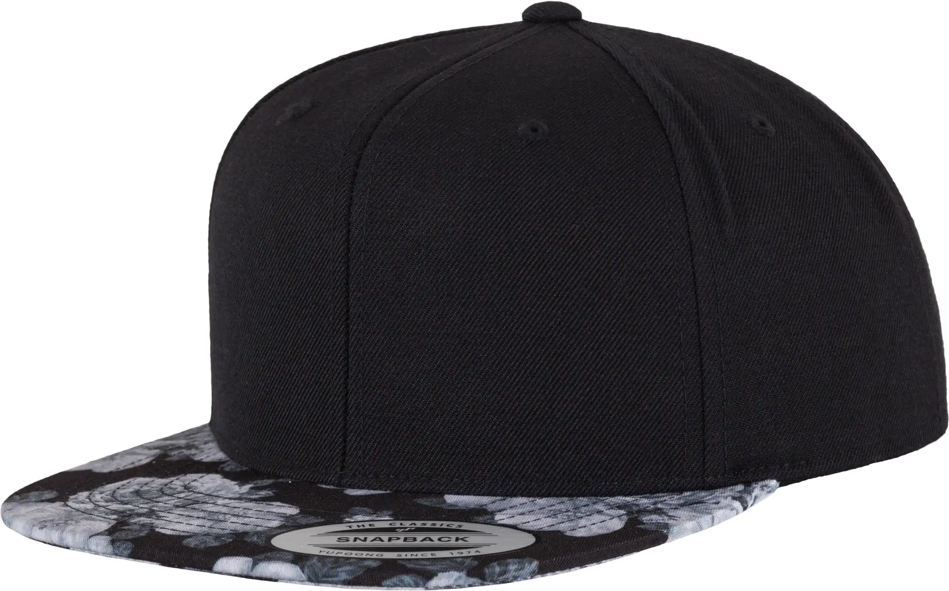flexfit-6089r-roses-snapback-black-grey(roses)-front-1 FLEXFIT Roses Snapback