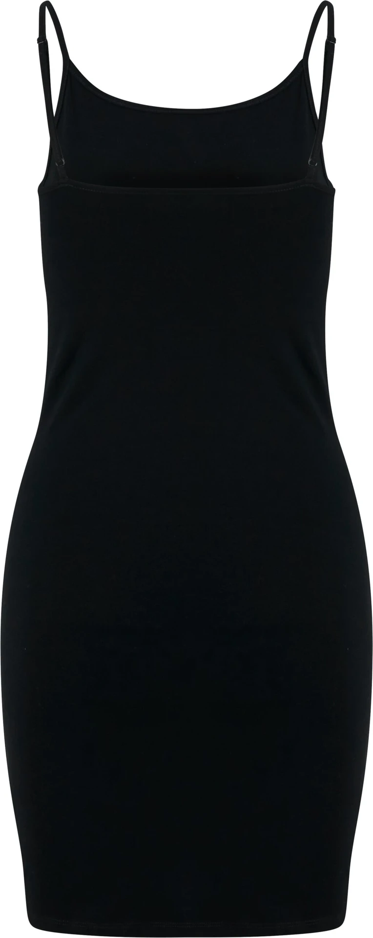 BYB-BY313-ladies-stretch-jersey-slim-dress-black-back-7 Build Your Brand Ladies Stretch Jersey Slim Dress