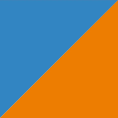 sapphire blue/orange crush
