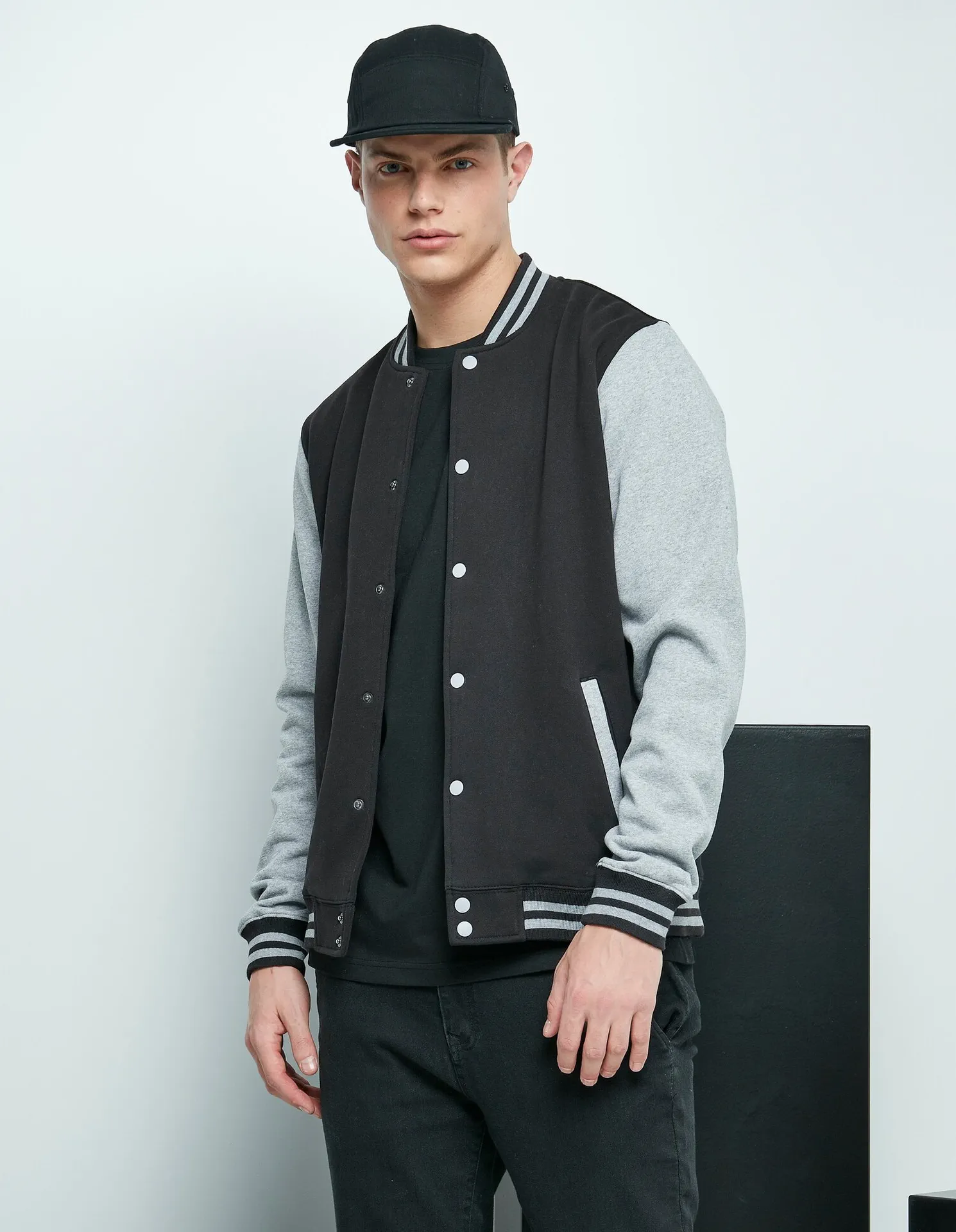 Build Your Brand Basic College Jacket