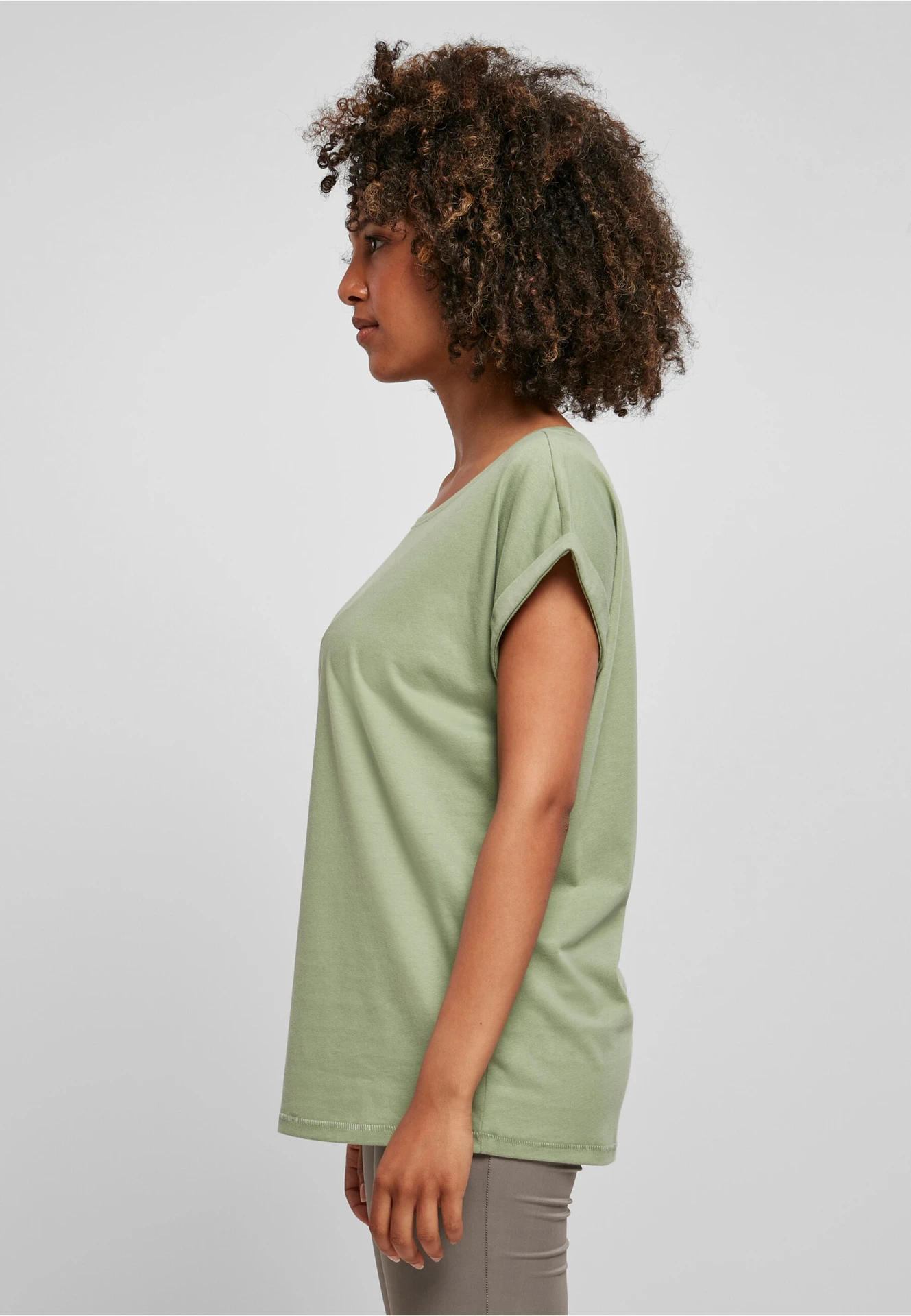 Build Your Brand Ladies Extended Shoulder Tee