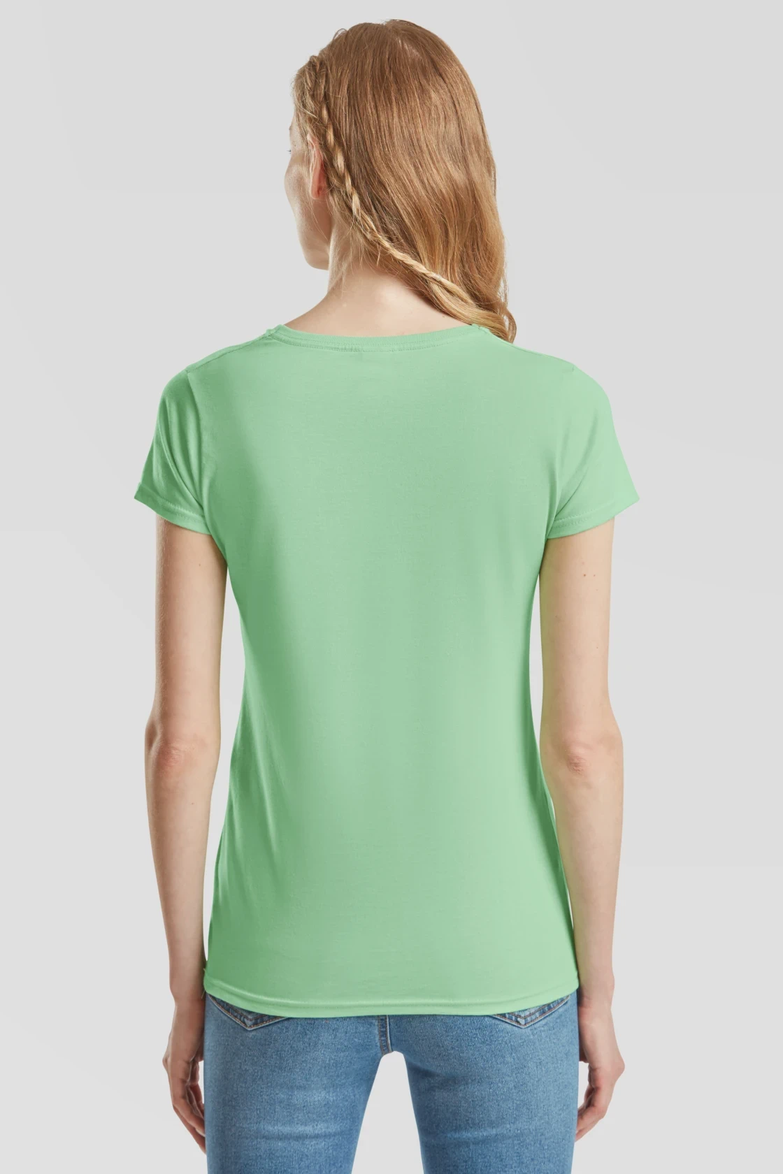 fruit-of-the-loom-61-432-0-ladies-iconic-150-t-shirt-neomint-model-2 F.O.L. Ladies Iconic T