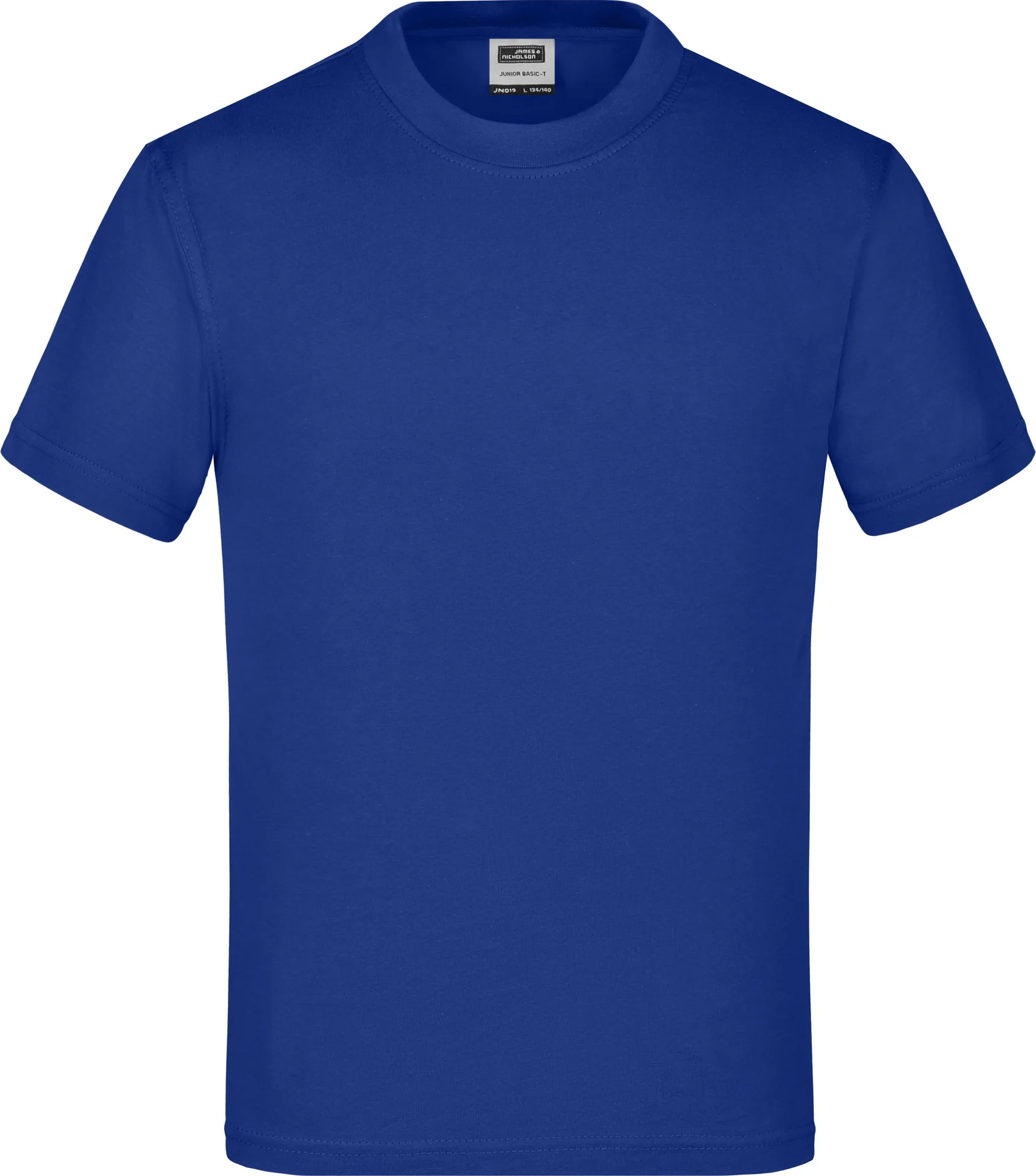 jn019-junior-basic-t-shirt-darkroyal-front-3 James & Nicholson Junior Basic-T