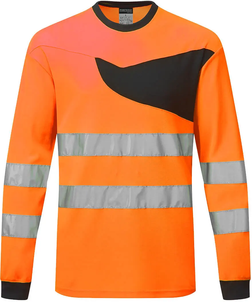 leuchtorange/schwarz