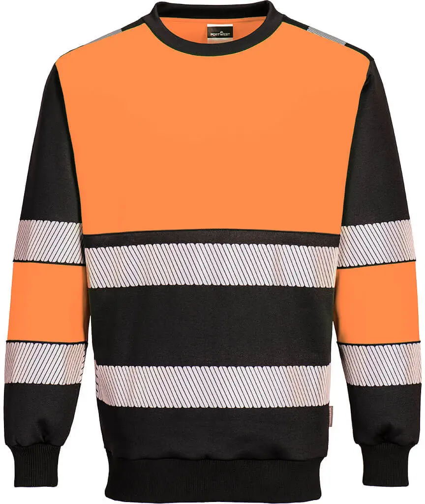 PORTWEST PW376 Warnschutz Sweatshirt Klasse 1 PORTWEST PW376 Warnschutz Sweatshirt Klasse 1