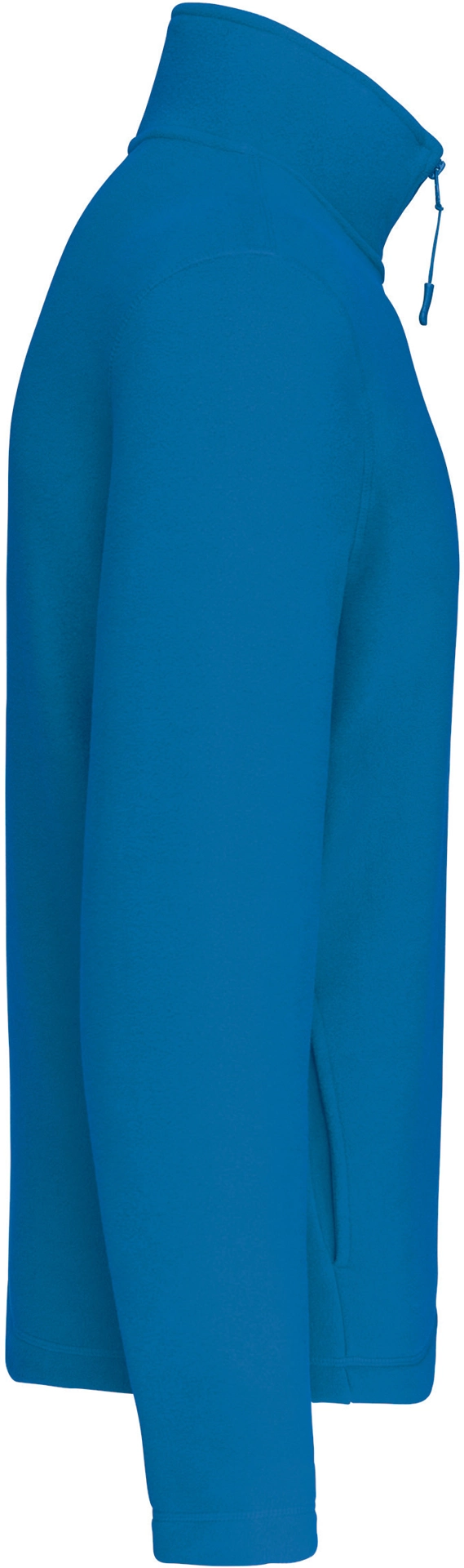 kariban-K912-microfleece-pullover-mit-viertel-zip-enzo-tropicalblue-right-5 Kariban Microfleece Pullover mit 1/4 Zip "Enzo"