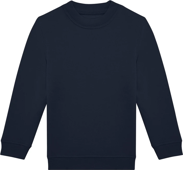 bc-wk001-id.332-crew-sweatshirt-kids-navy-front-3 B&C Kids ID.332 Crew Sweatshirt