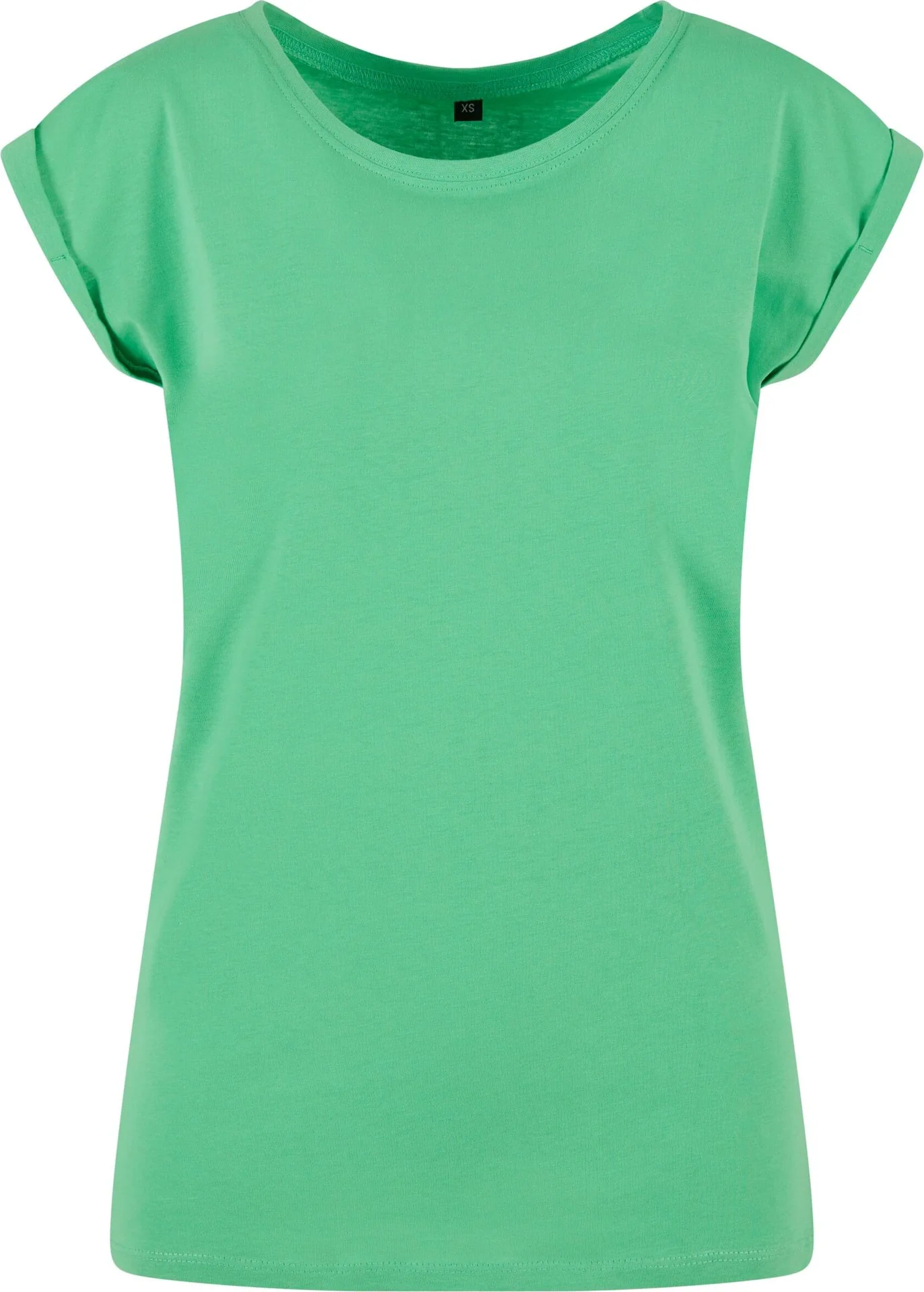 BYB-BY021-ladies-extended-shoulder-t-shirt-freshgreen-front-4 Build Your Brand Ladies Extended Shoulder Tee