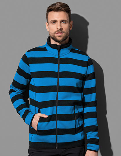 Stedman Active Striped Fleece Jacket for men Stedman Active Striped Fleece Jacket for men