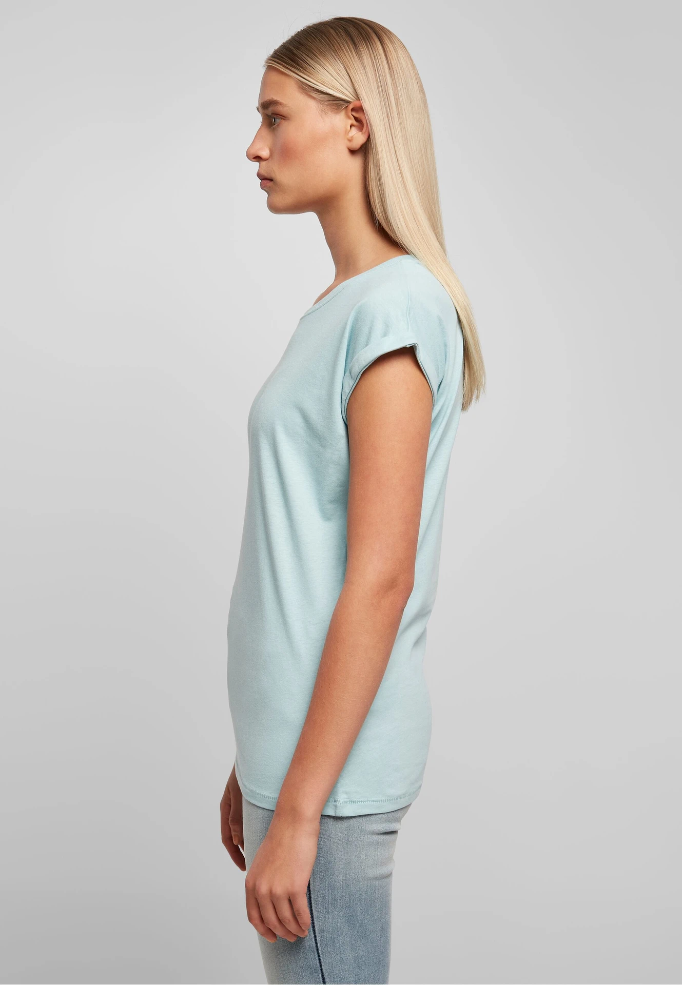 Build Your Brand Ladies Extended Shoulder Tee