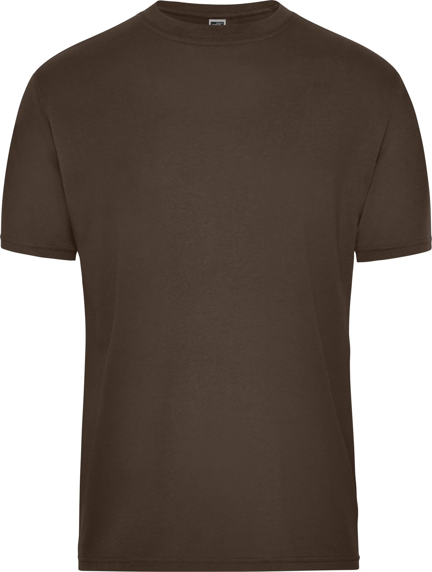 jn1808-mens-bio-workwear-t-shirt-brown-front-3 James & Nicholson Men's Bio Workwear T-Shirt