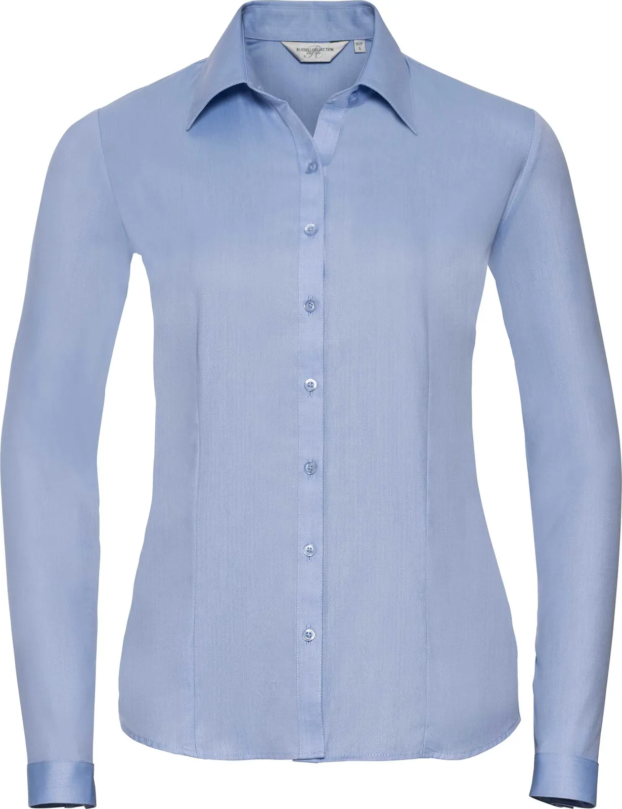 Russell Ladies Long Sleeve Herringbone Shirt