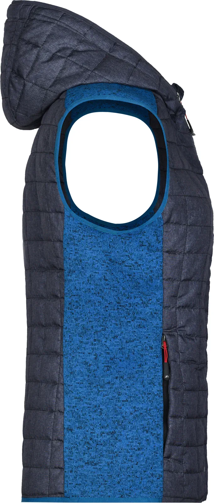 James & Nicholson Ladies Knitted Hybrid Vest