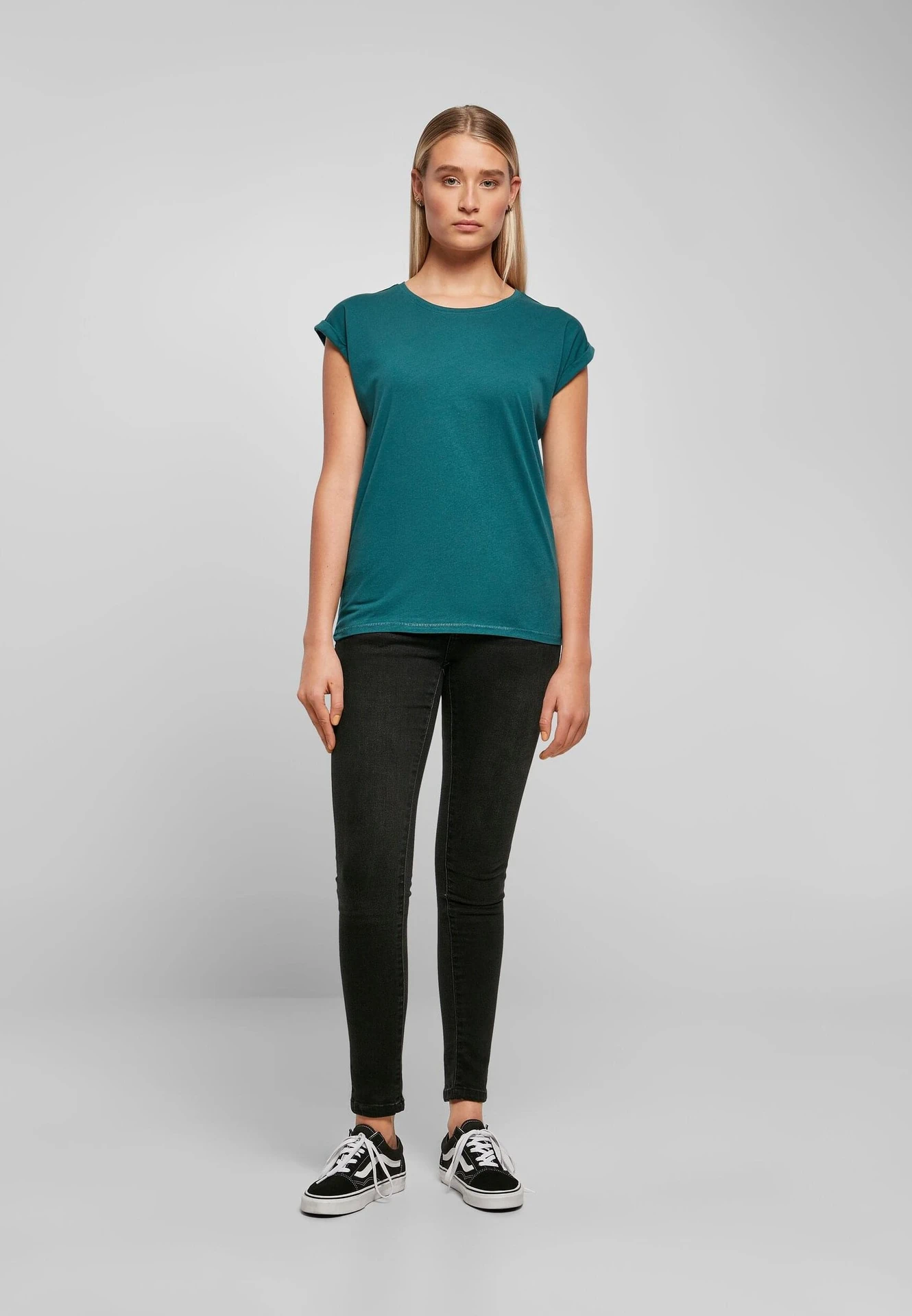 Build Your Brand Ladies Extended Shoulder Tee