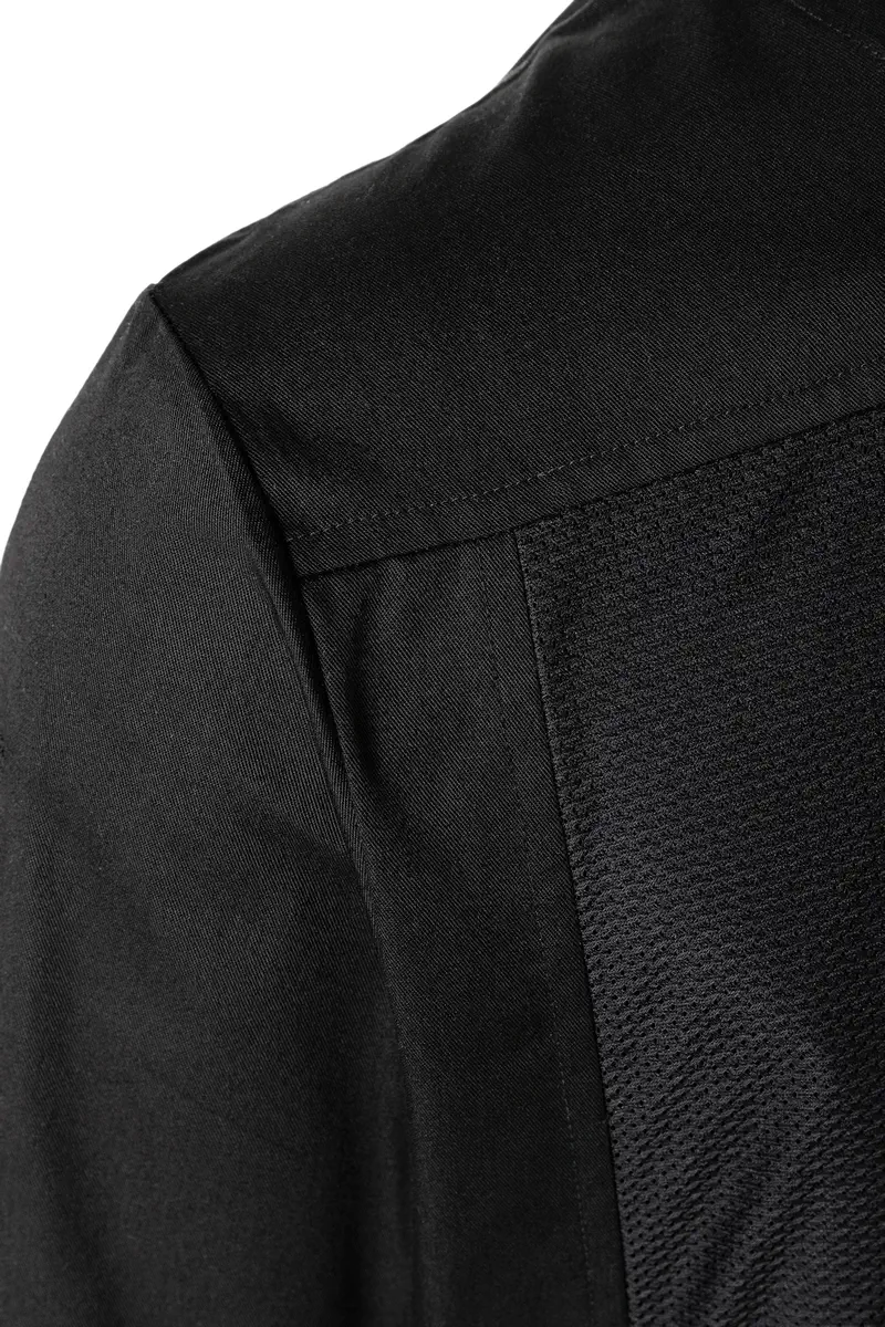 karlowsky-bjm3-kurzarm-ueberwurf-kochhemd-basic-black-detail-6 KARLOWSKY Kurzarm Überwurf-Kochhemd Basic